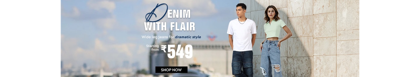 Wide Leg Jeans Starting from MRP 549